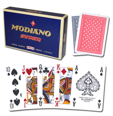 Modiano Super Fiori 4-PIP Marked Poker Cards